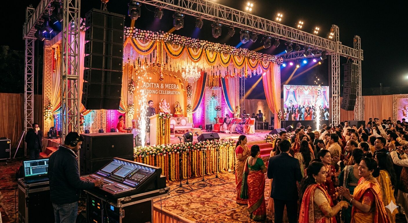 Best Sound & PA System Rental in India (2026 Guide for Events & Weddings)