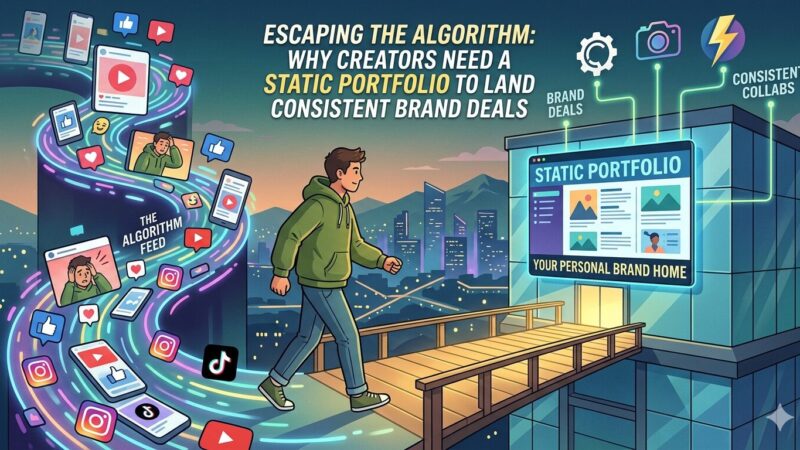 Escaping the Algorithm Why Creators Need a Static Portfolio to Land Consistent Brand Deals