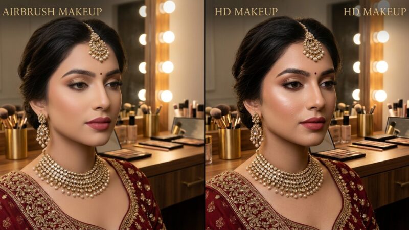Airbrush vs HD Makeup Which One is Better for Brides