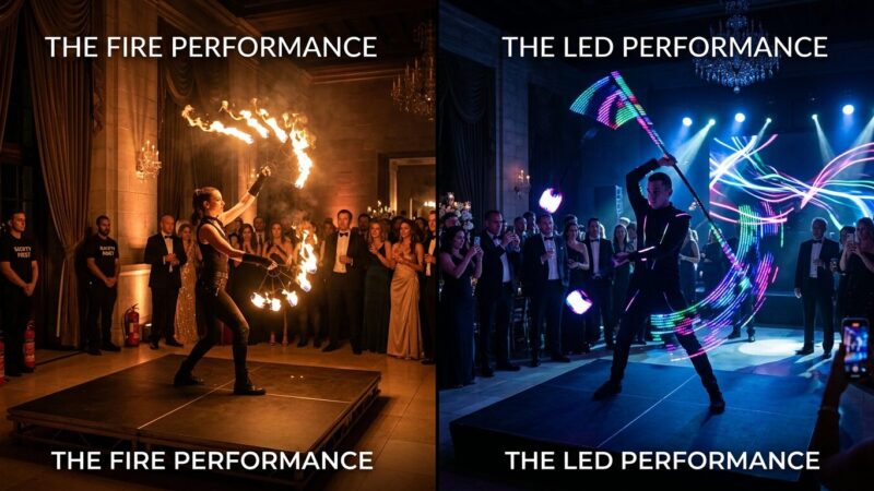 Fire Performers vs LED Performers Which is Better for Your Event