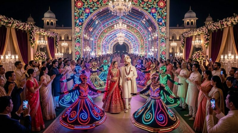 How LED Dancers Make Wedding Entries More Spectacular