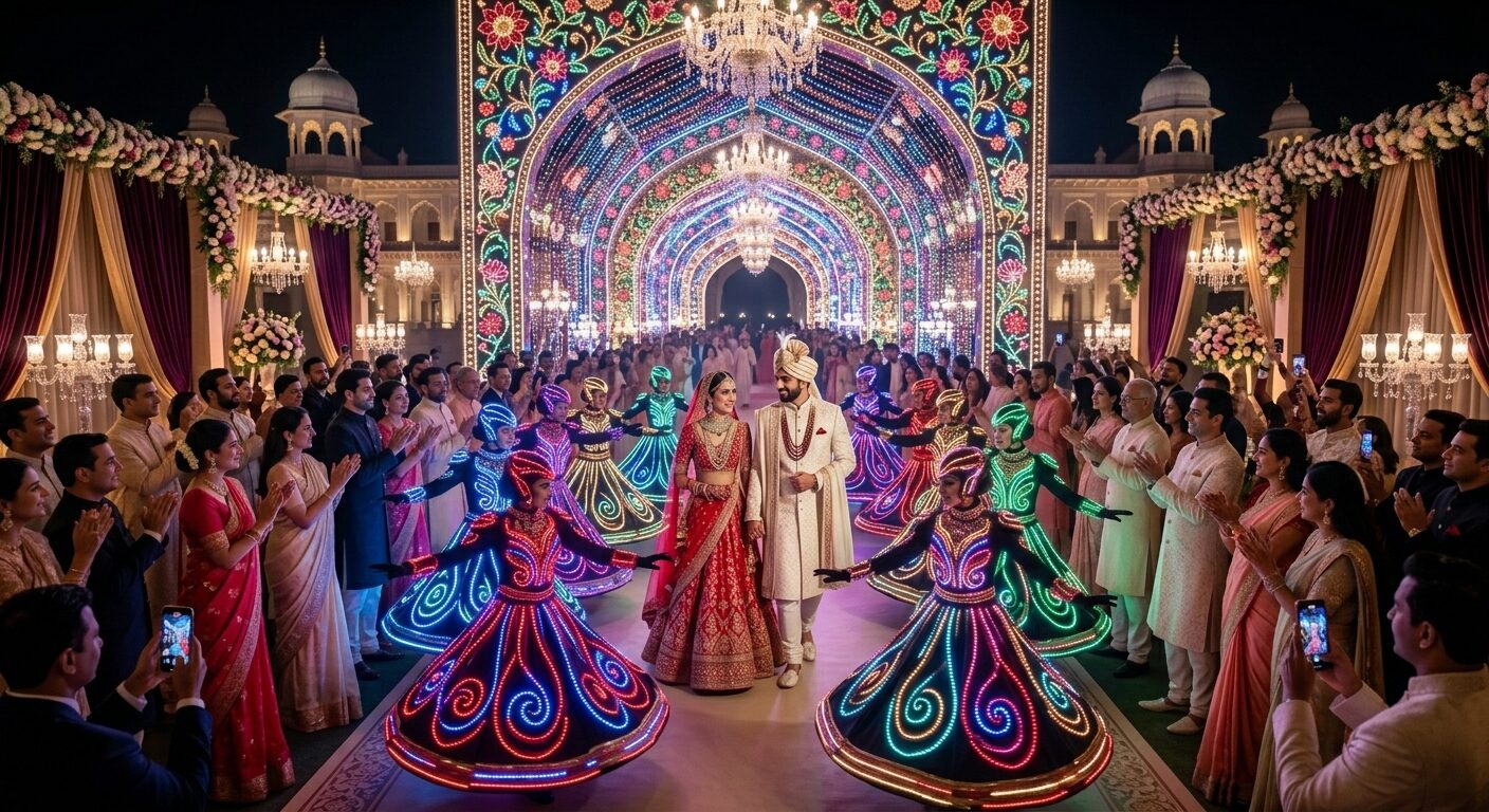 How LED Dancers Make Wedding Entries More Spectacular