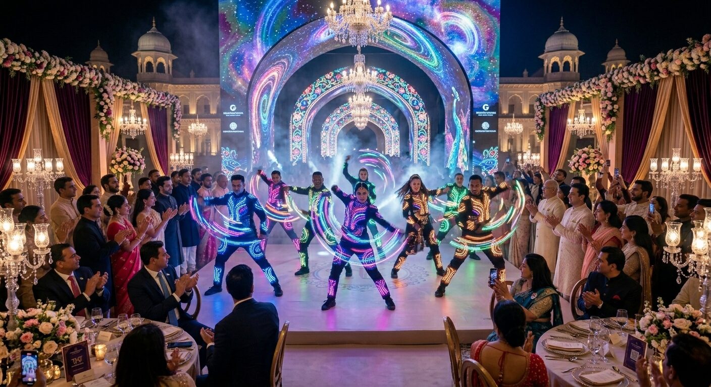 Why LED Dance Shows Are Trending at Modern Weddings and Corporate Events